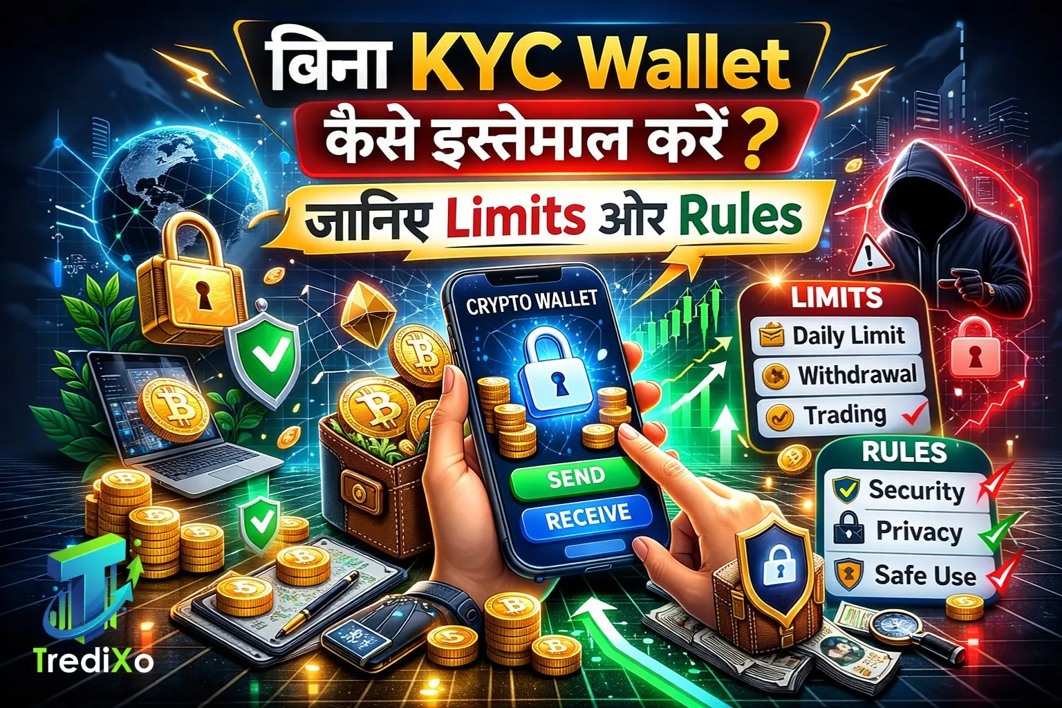 बिना KYC Wallet कैसे इस्तेमाल करें जानिए Limits और Rules