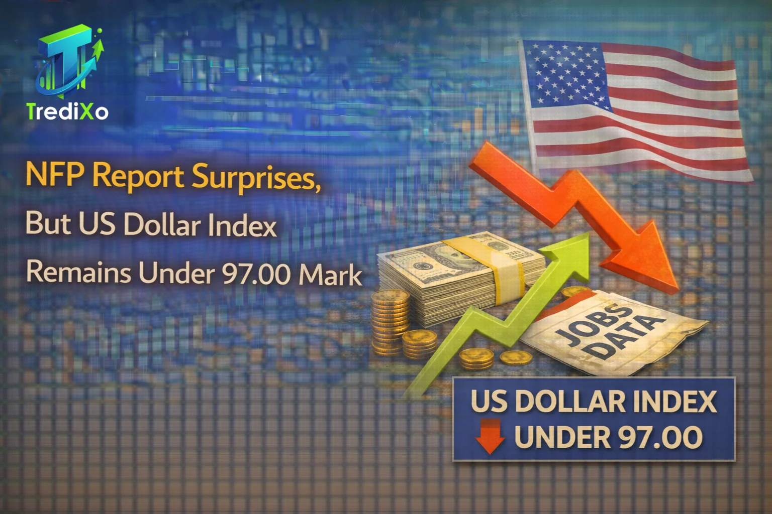 US Dollar Index Remains Under 97.00 Mark