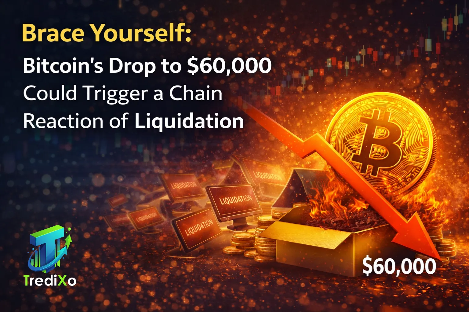 A Bitcoin drop to $60,000 could unleash a series of liquidations across the crypto market. 