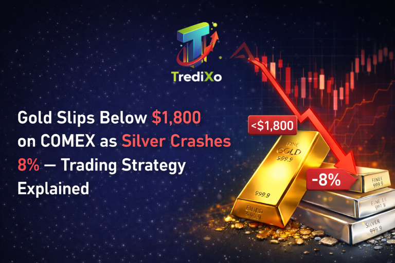 Gold has taken a dip, breaking below the $4,800 mark on COMEX. 