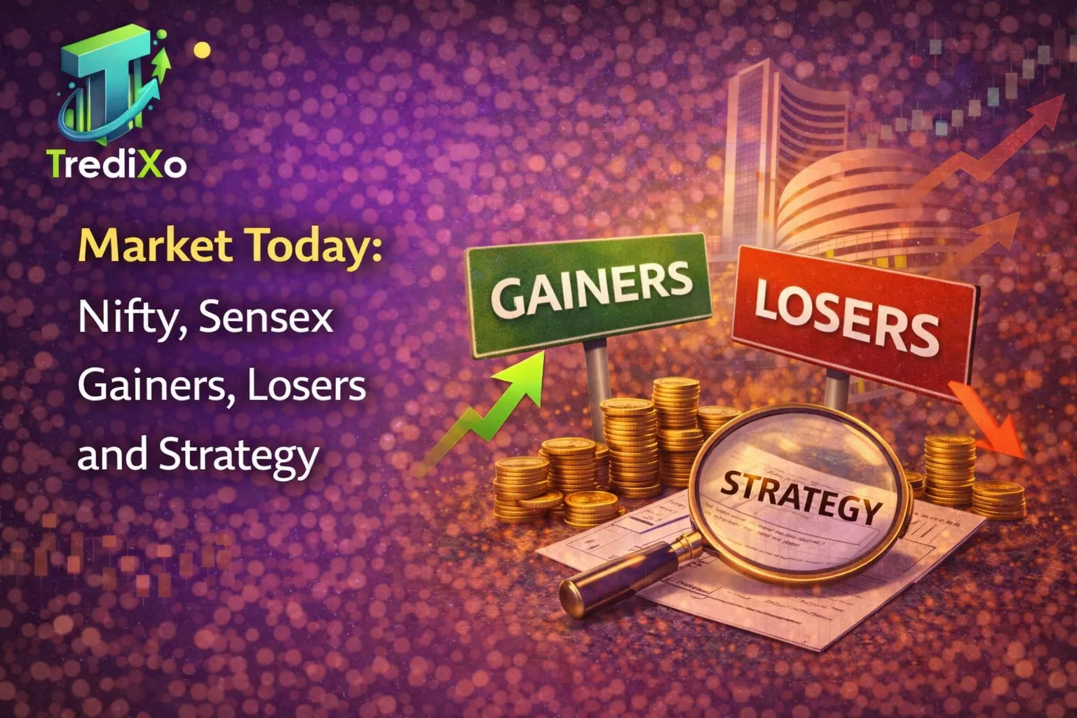  Nifty, Sensex Gainers, Losers and Strategy