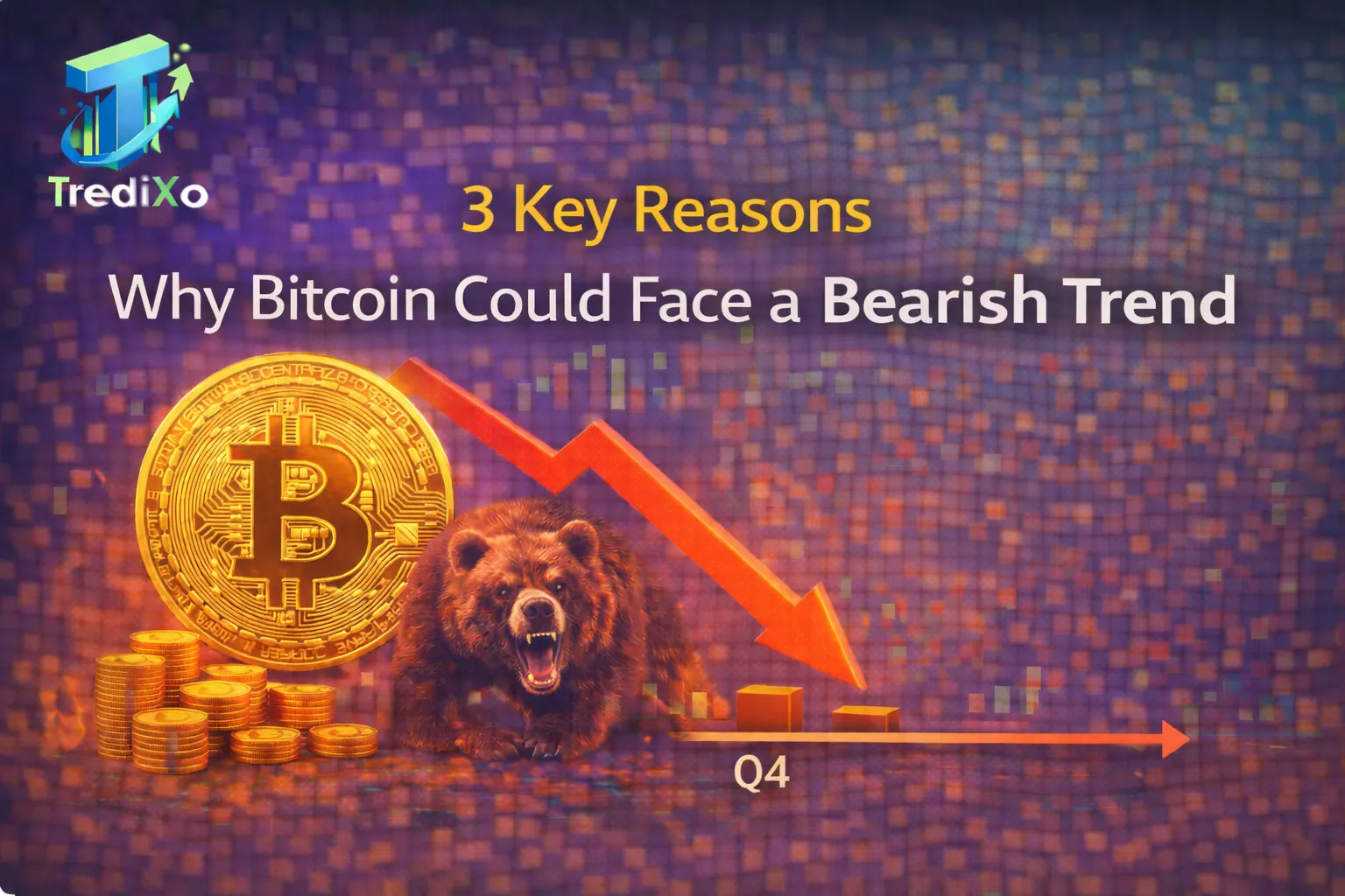  Bitcoin could face a bearish trend in the near term.
