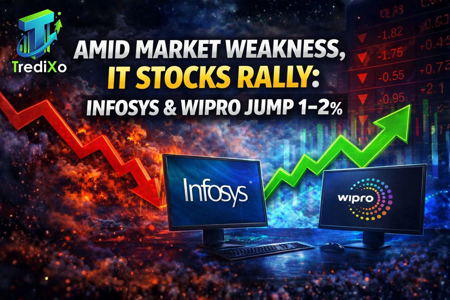 Amid Market Weakness, IT Stocks Rally Infosys & Wipro Jump 1–2%