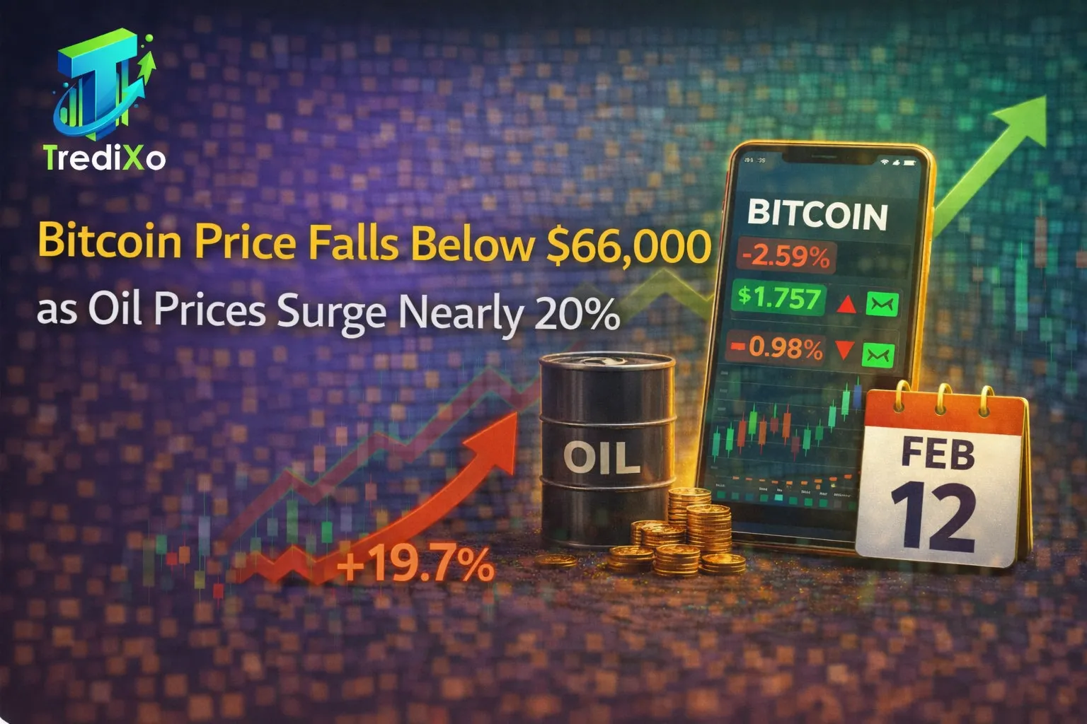 Bitcoin Price Falls Below $66,000 