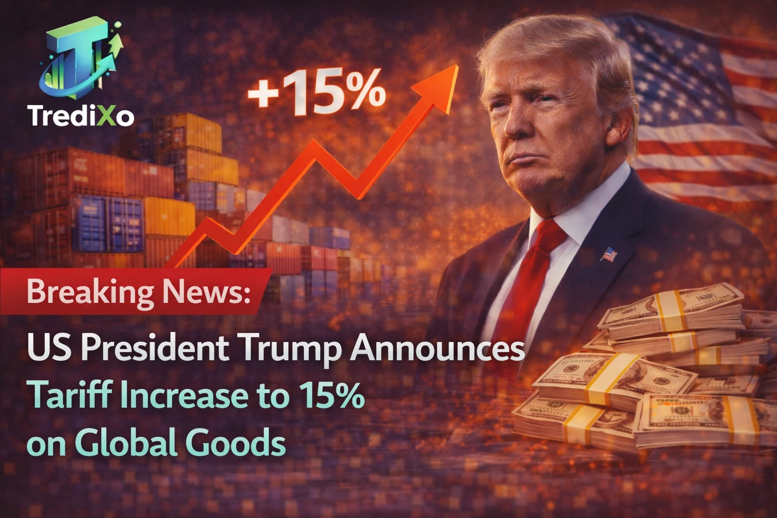 tariff increase to 15% on a wide range of global goods