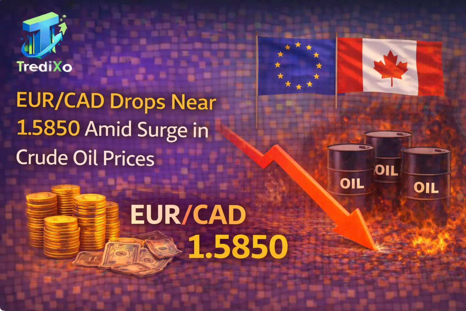 EUR/CAD Drops Near 1.5850