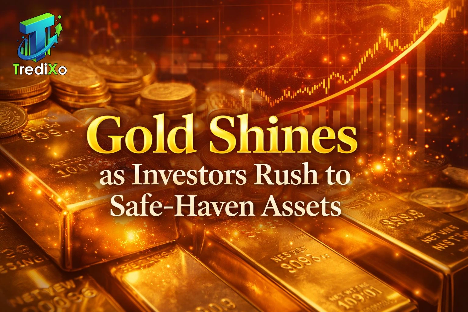 Gold Shines as Investors Rush to Safe-Haven Assets