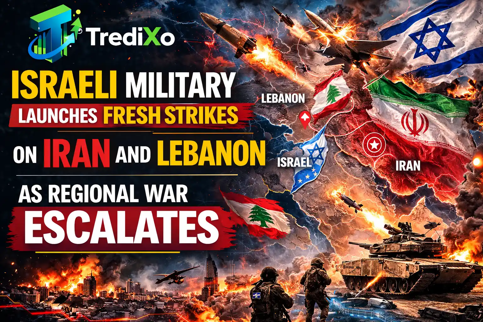 Israel Defense Forces (IDF) has launched a fresh wave of airstrikes targeting locations in Iran and Lebanon,