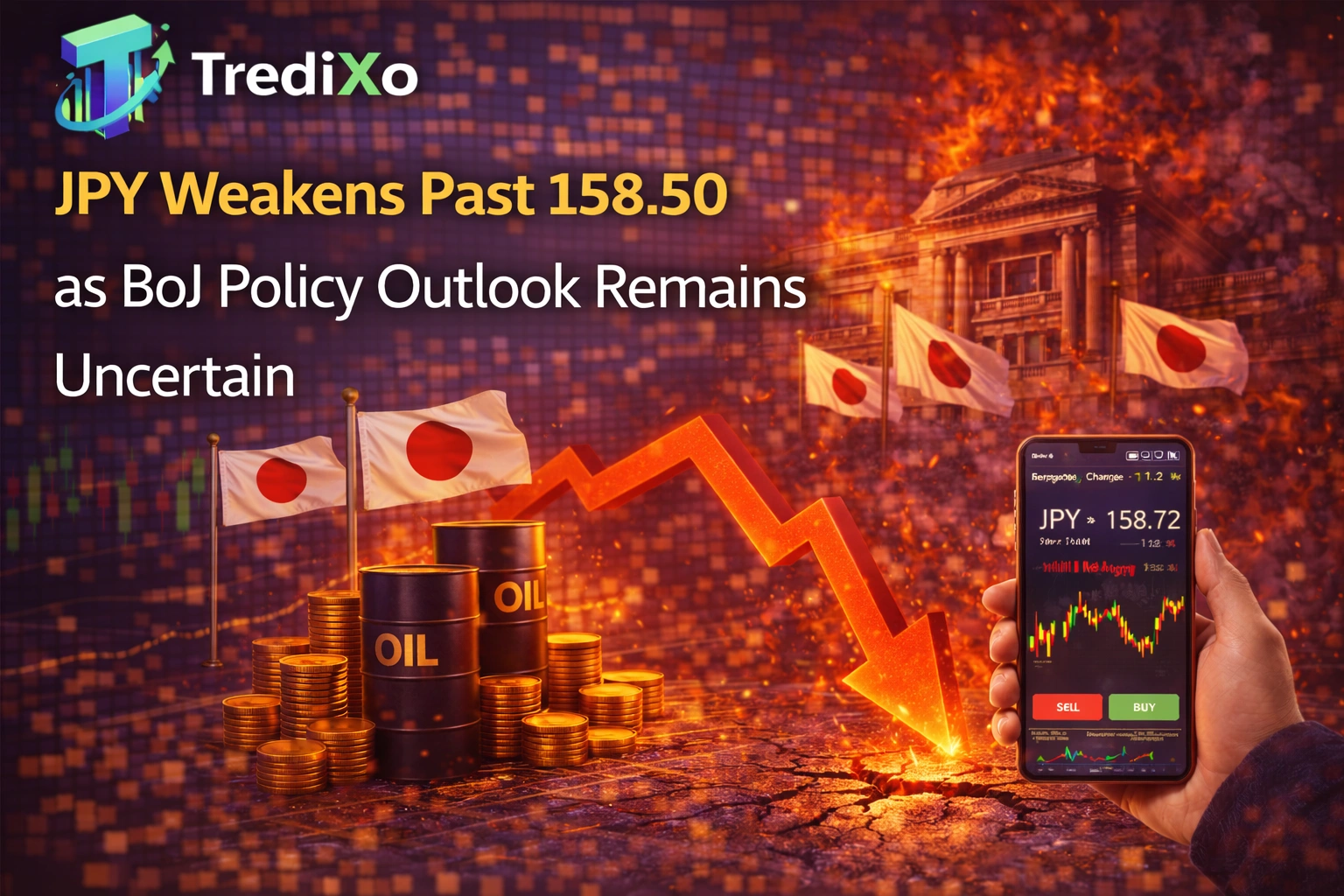 JPY Weakens Past 158.50 as BoJ Policy Outlook Remains Uncertain