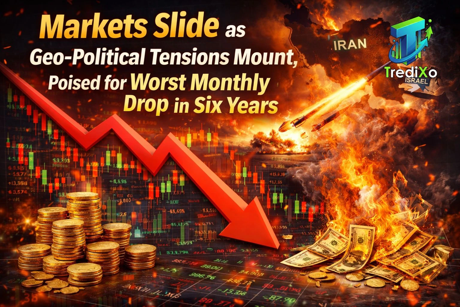 Markets Slide as Geo‑Political Tensions Mount, Poised for Worst Monthly Drop in Six Years