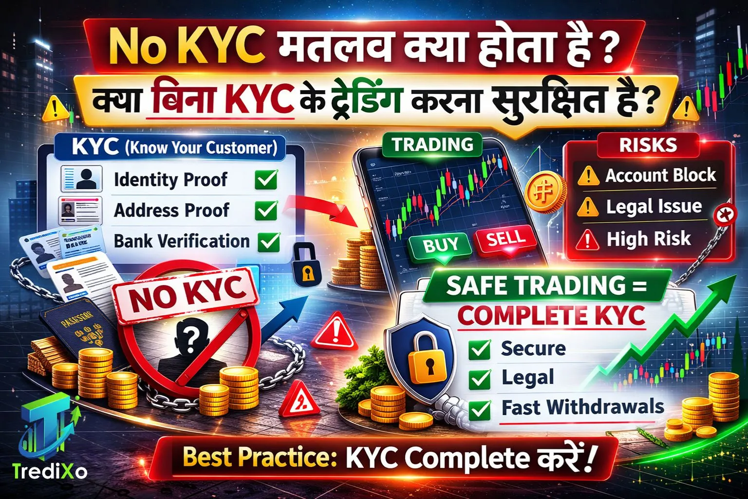 No KYC मतलब क्या होता है क्या बिना KYC के ट्रेडिंग करना सुरक्षित है