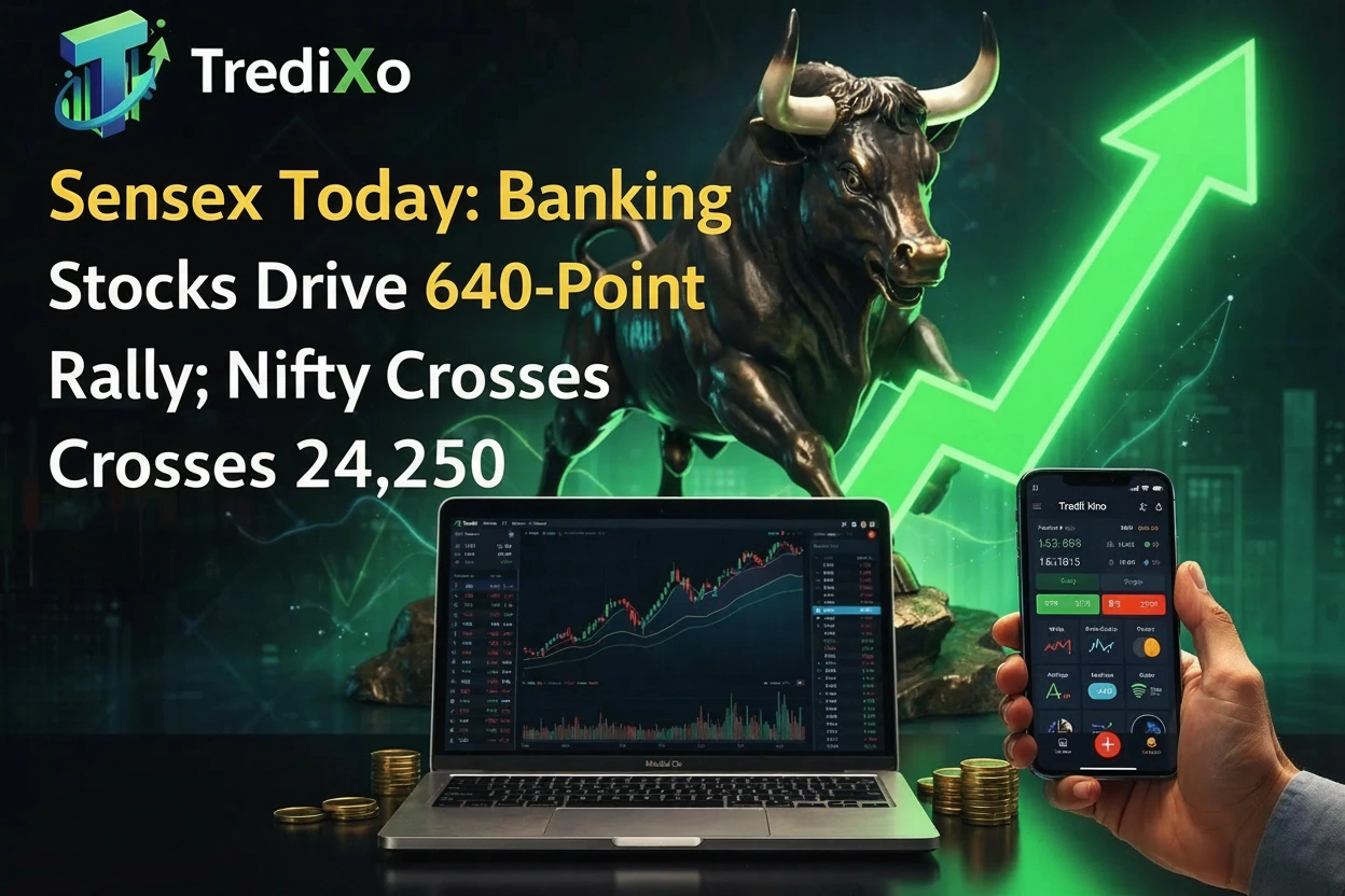 Sensex Today: Banking Stocks Drive 640-Point Rally; Nifty Crosses 24,250