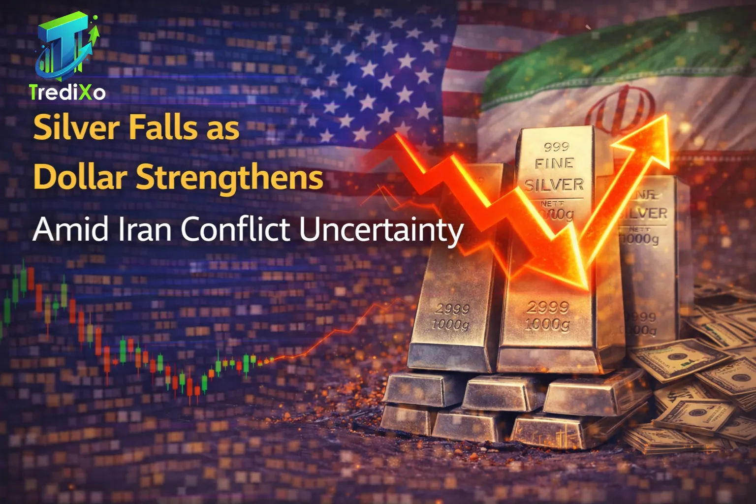 Silver Falls as Dollar Strengthens