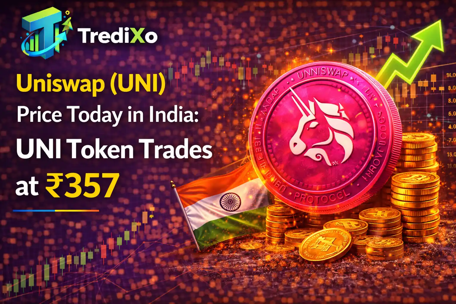  UNI Token Trades at ₹357