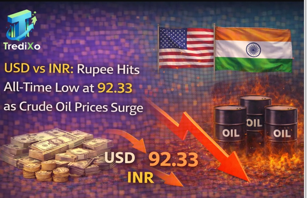 USD vs INR: Rupee Hits All-Time Low at 92.33