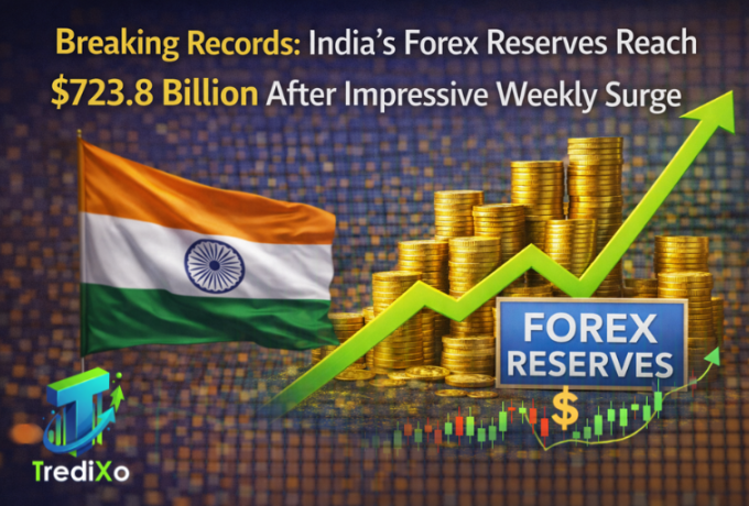 India's forex reserves stand at an impressive $723.8 billion.