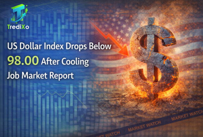 US Dollar Index Drops Below 98.00 
