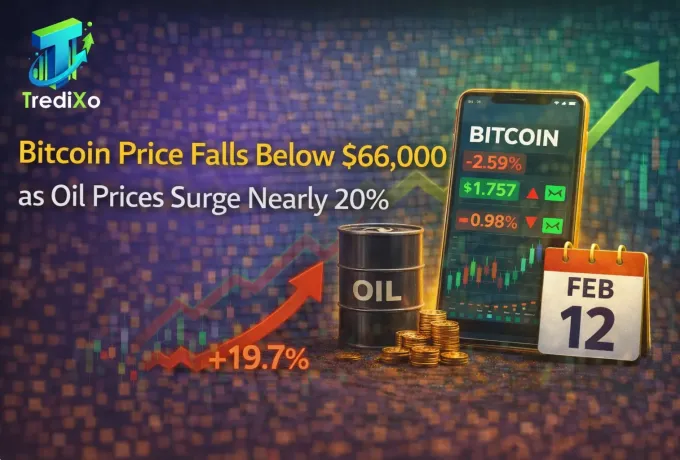Bitcoin Price Falls Below $66,000 