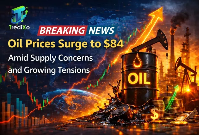  crude prices surged to $84 per barrel