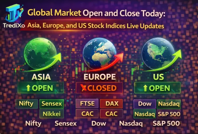 Asia, Europe, and US Stock Indices Live Updates