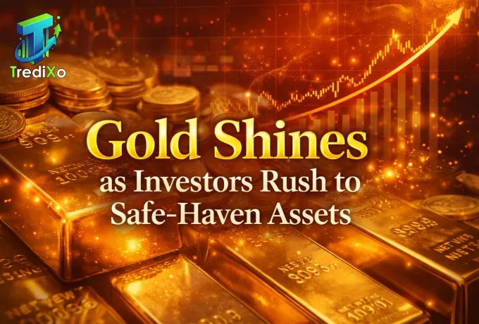 Gold Shines as Investors Rush to Safe-Haven Assets