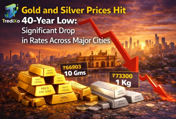 Gold and Silver Prices Hit 40-Year Low Significant Drop in Rates Across Major Cities