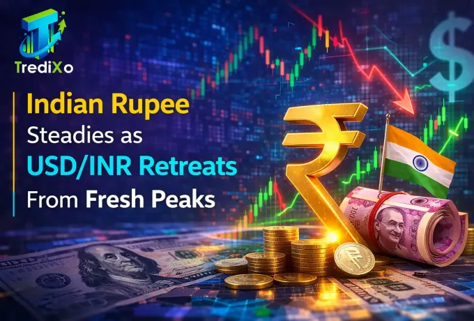 Indian Rupee Steadies as USD/INR Retreats From Fresh Peaks