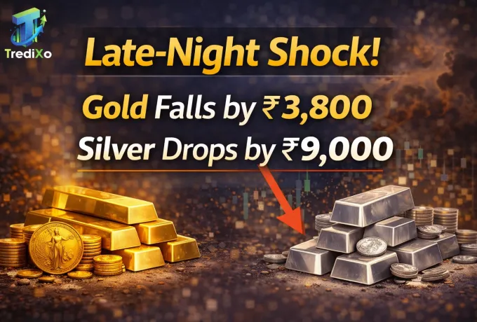 Late-Night Shock! Gold Falls by ₹3,800 and Silver Drops by ₹9,000