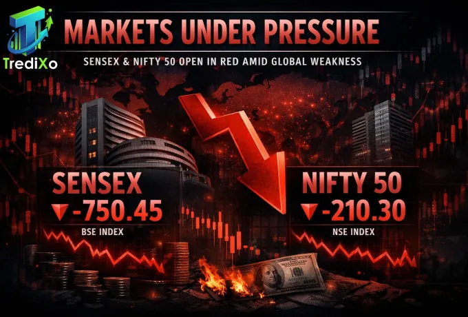 Markets Under Pressure Sensex & Nifty 50 Open in Red Amid Global Weakness