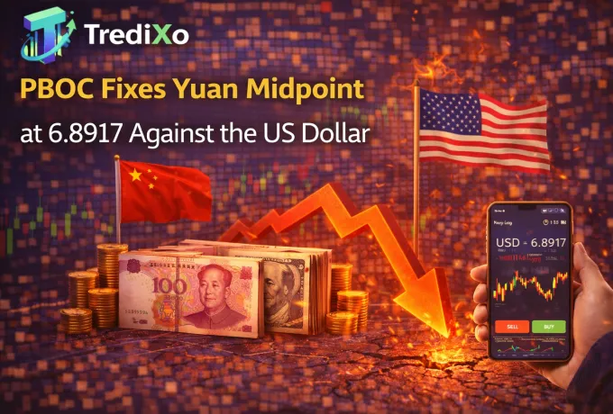 PBOC Fixes Yuan Midpoint at 6.8917 Against the US Dollar