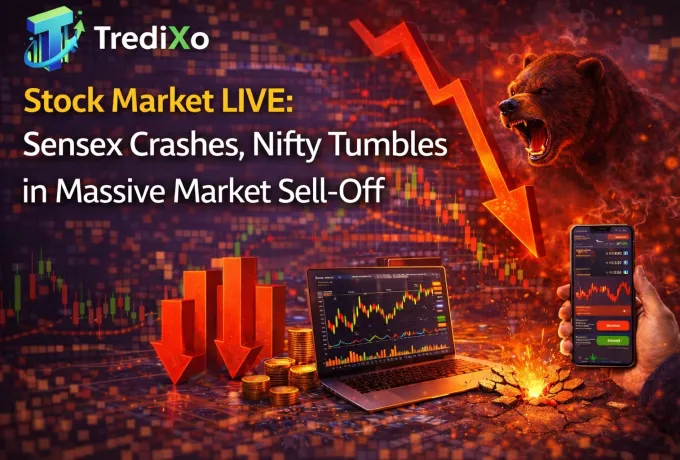 Stock Market Live Sensex Plunges 1,850 Points, Nifty Falls Below 23,900 as All Sectors Trade in Red