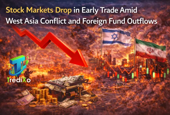Stock Markets Drop in Early Trade Amid West Asia Conflict and Foreign Fund Outflows