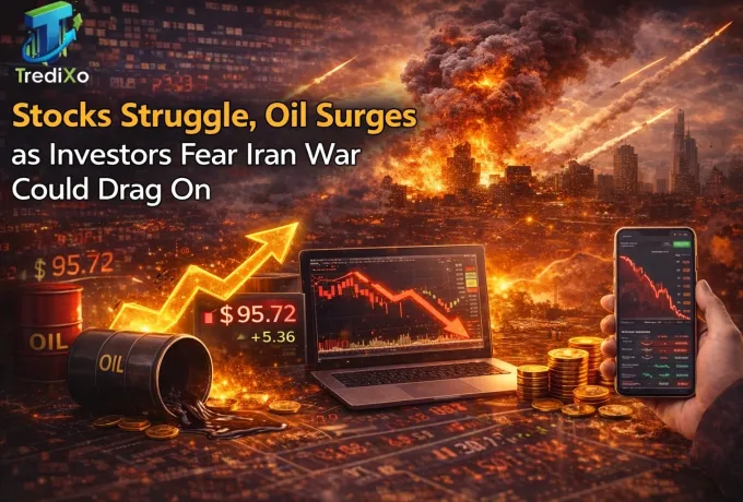 Stocks Struggle, Oil Surges as Investors Fear Iran War Could Drag On