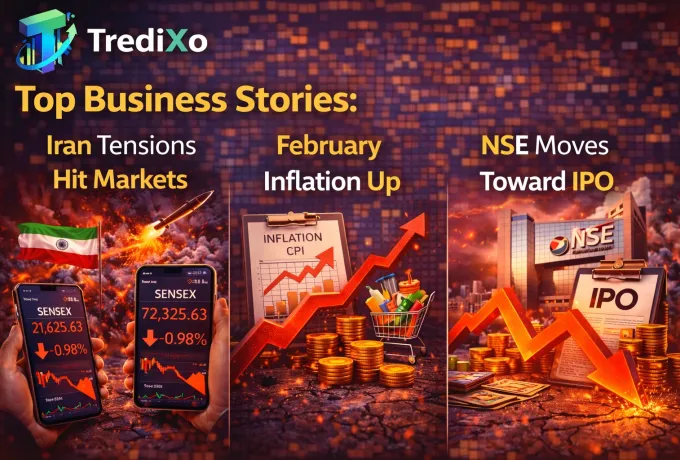 Top Business Stories: Iran Tensions Hit Markets, February Inflation Up, NSE Moves Toward IPO